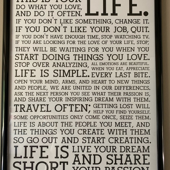NEW Holstee Manifesto letterpress poster 18x24 - Picture 5 of 7